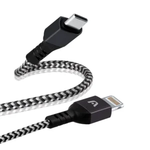 Argom Dura Form Type-C to Lightning Nylon Braided Cable 6FT/1.8M - Black