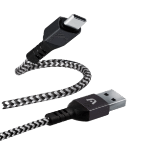Argom Dura Form Type-C to USB 2.0 Nylon Braided Cable 6FT Black