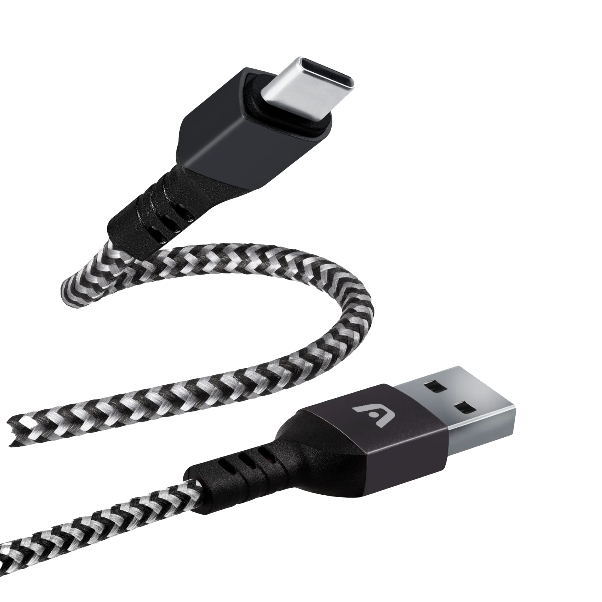 ARG-CB-0025BK_2048x Argom Dura Form Type-C to USB 2.0 Nylon Braided Cable 6FT Black