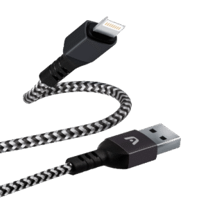 Argom Dura Form Lightning to USB 2.0 Nylon Braided Cable 6FT/1.8M - Black