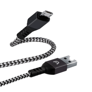 Argom Dura Form Micro USB to USB 2.0 Nylon Braided Cable 6FT/1.8M - Black