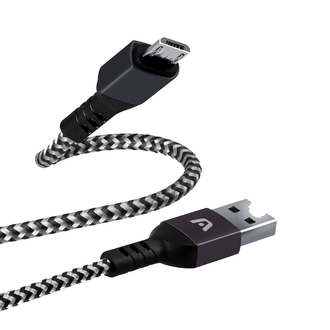 New Project - 2025-09-16T160508.361 Argom Dura Form Micro USB to USB 2.0 Nylon Braided Cable 6FT/1.8M - Black
