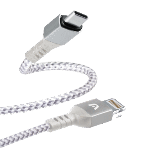 Argom Dura Form Type-C to Lightning Nylon Braided Cable 6FT/1.8M - White