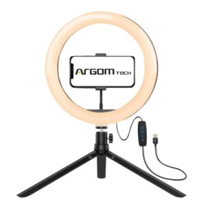 ArgomTech Spotlight 8" LED Ring Light with Mini Tripod