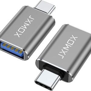 JXMOX Male USB C to Female USB A Adapter