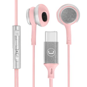 Unno Tekno Ultra USB-C Pink Earbuds