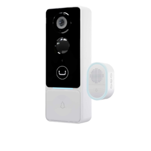 Unno Tekno Smart Video Doorbell Bell 1 1080p With Battery & Chime-CM1481WT