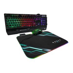 Unno Tekno BR84 Brave Keyboard, Mouse and Mouse Pad Combo