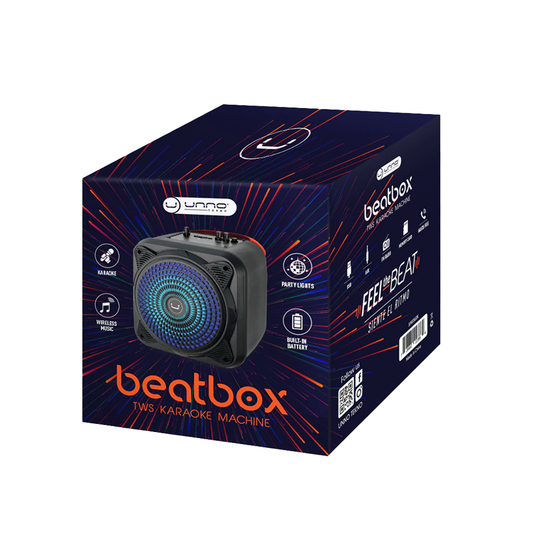 BEATBOX TWS KARAOKE SPEAKER WITH LED LIGHTS 2 Unno Tekno Beatbox TWS Karaoke Speaker - Image 3