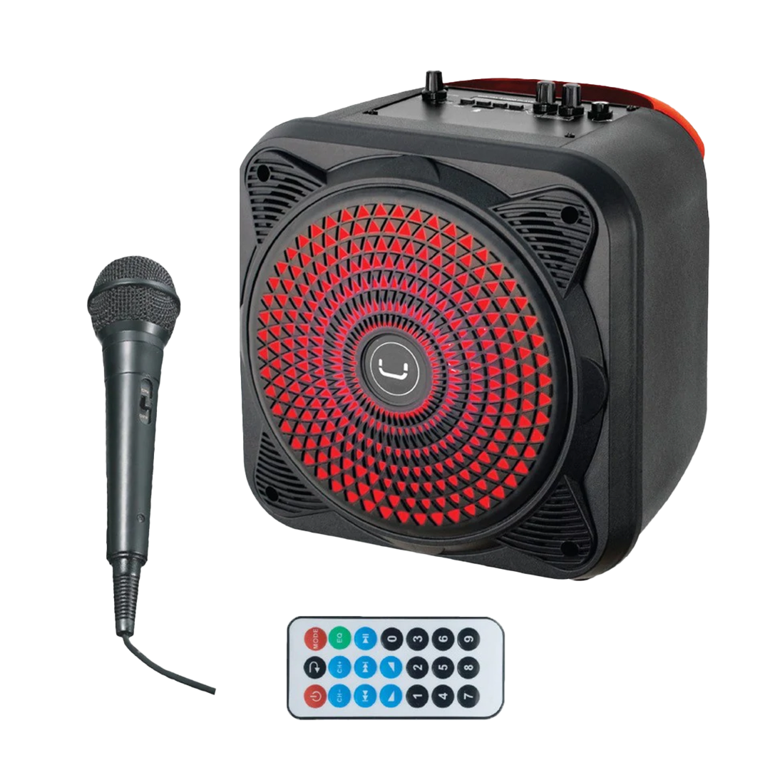 BEATBOX TWS KARAOKE SPEAKER WITH LED LIGHTS packaging Unno Tekno Beatbox TWS Karaoke Speaker - Image 2