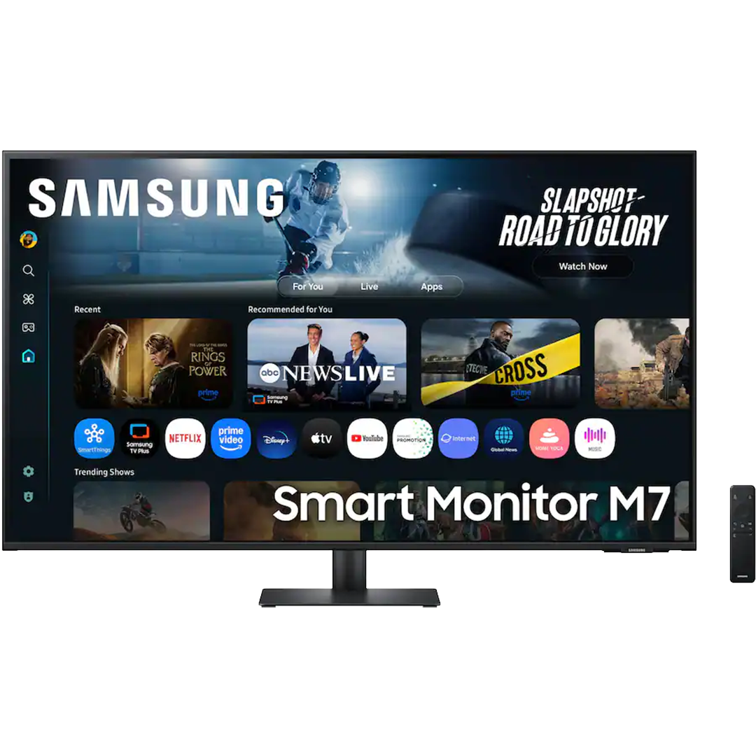 LS43FM700UNXZA Samsung 43 inch monitor w remote Samsung 43" M70F 4K Smart Monitor - Black - Image 2
