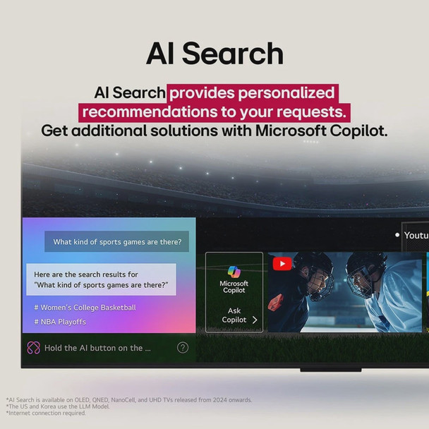 LG 65" Class 4K Smart UHD TV w/ AI Processor - Image 3