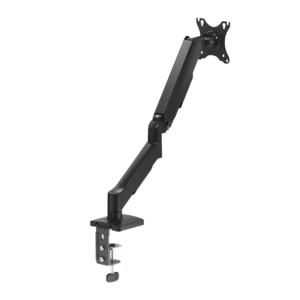 Argom Gas Spring Monitor Arm 17”–32” with Desk Clamp & Grommet